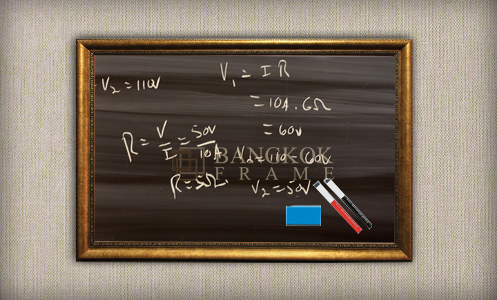 กรอบรูปกระดานดำสั่งทำ ร้านกรอบรูปบางกอกเฟรม